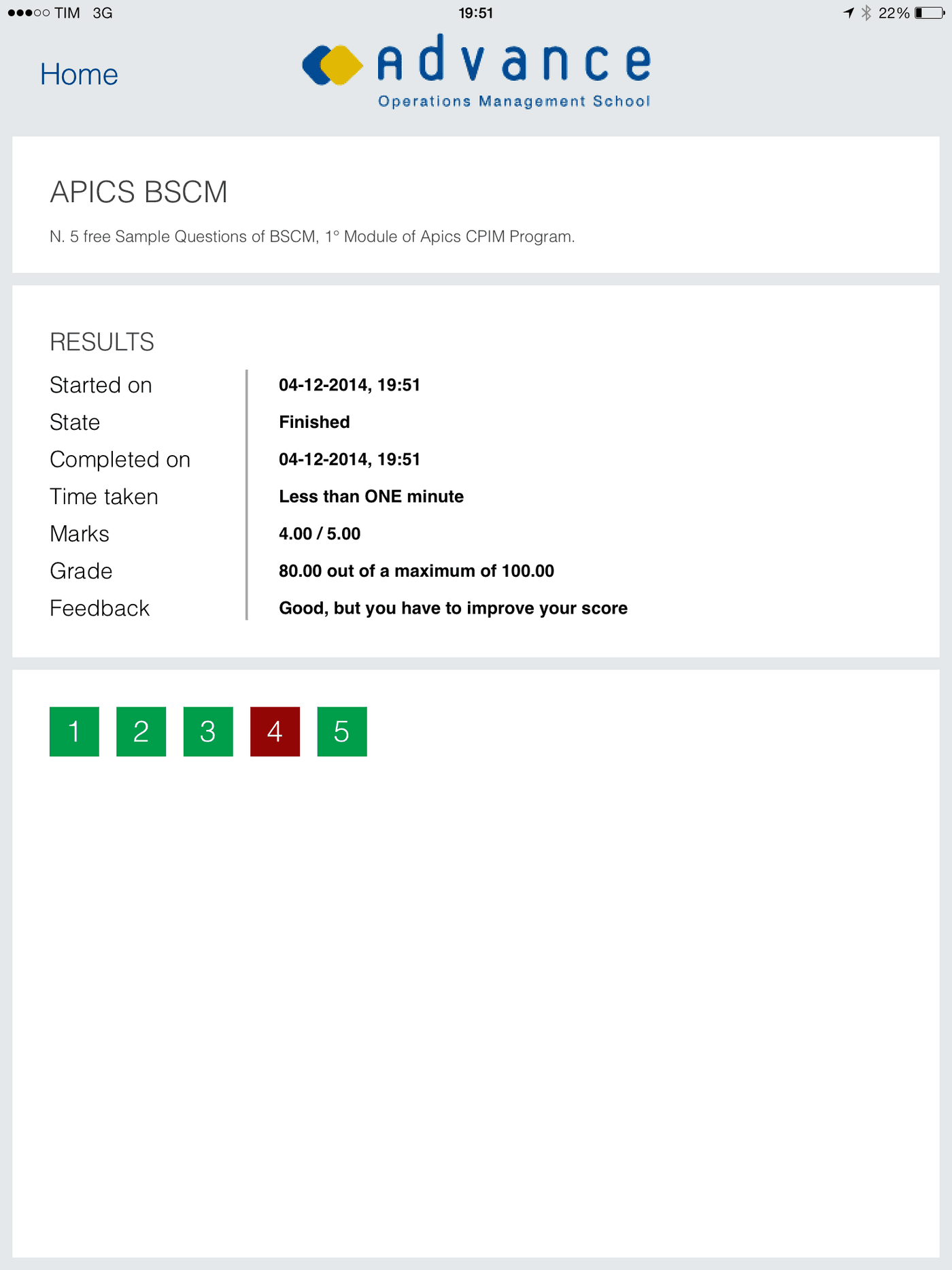Download our App APICS CPIM part 1 and Lean Green Belt IIBLC®